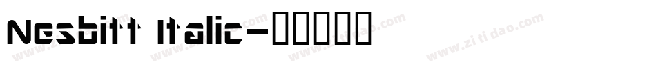 Nesbitt Italic字体转换